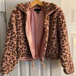 Know One Cares, size Medium, pink cheetah print